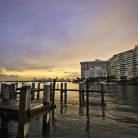 Buy canvas prints of Miami View by Kieran Brimson