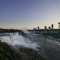 Buy canvas prints of Niagara at Dusk by Kieran Brimson