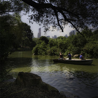 Buy canvas prints of Central Park Relaxation. by Kieran Brimson
