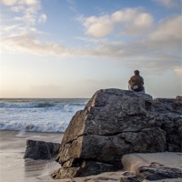 Buy canvas prints of Between a Rock and a Nice place. by Kieran Brimson