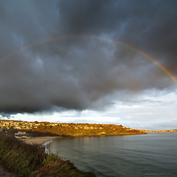 Buy canvas prints of  The coloured semi-circle by Kieran Brimson