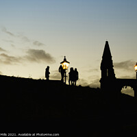 Buy canvas prints of Silhouettes at St Andrews Cathedral by Corinne Mills