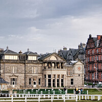 Buy canvas prints of The Royal and Ancient Golf Club of St Andrews by Corinne Mills