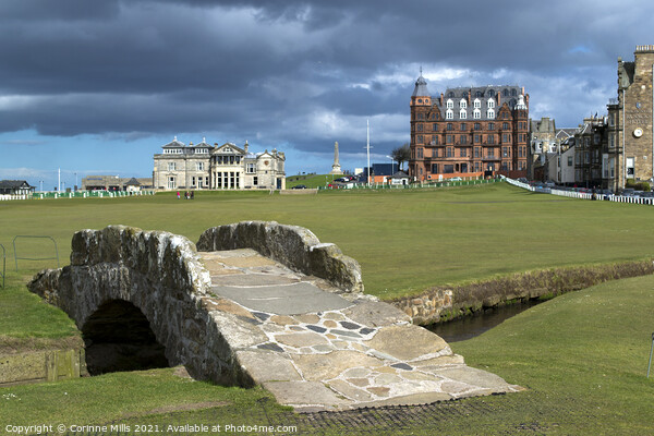 The Old Course, St Andrews Picture Board by Corinne Mills