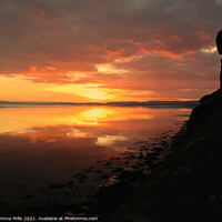 Buy canvas prints of Sunset on the River Tay, Dundee by Corinne Mills
