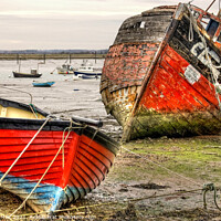 Buy canvas prints of West Mersea foreshore by Corinne Mills