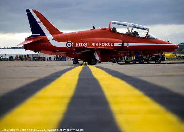 Red arrow at RAF Leuchars Picture Board by Corinne Mills