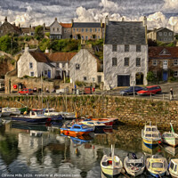 Buy canvas prints of Crail Harbour, Fife, Scotland by Corinne Mills