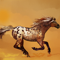 Buy canvas prints of An Appaloosa called Ginger by Valerie Anne Kelly