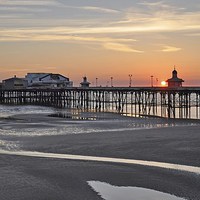Buy canvas prints of Blackpool Sunset by paula smith