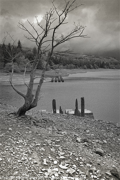 Rain over Derwent Reservoir Picture Board by K7 Photography