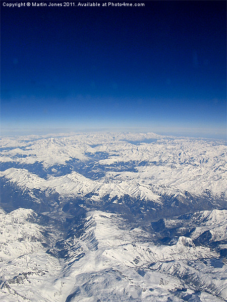 Southern Alps from 38000 feet Picture Board by K7 Photography