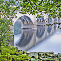 Buy canvas prints of Ashopton Viaduct, Ladybower Reservoir by K7 Photography