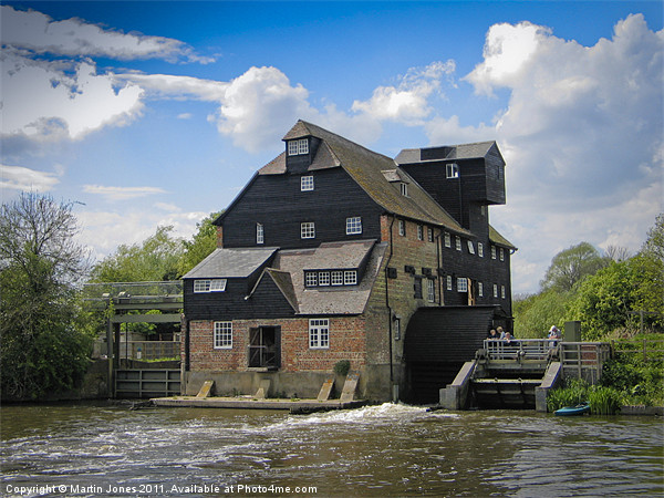Houghton Water Mill Picture Board by K7 Photography