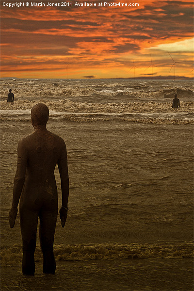 Another Place by Anthony Gormley. Picture Board by K7 Photography