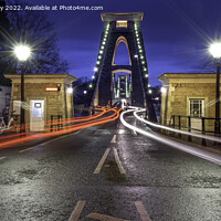 Buy canvas prints of Rivers of Light on The Clifton Suspension Bridge,  by K7 Photography