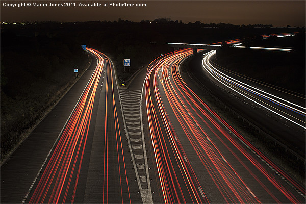 M1 Motorway Madness Picture Board by K7 Photography