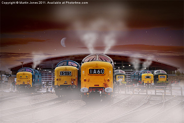 Deltics -"Napiers in the Mist" Picture Board by K7 Photography