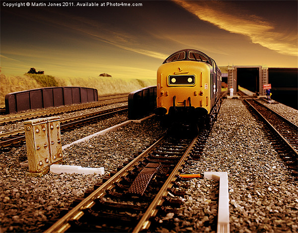 Deltic Sunset Picture Board by K7 Photography