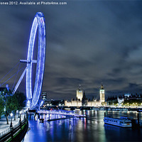Buy canvas prints of London Eye - Big River Vista by K7 Photography