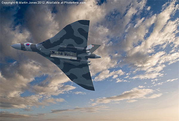Avro Vulcan Sunset Picture Board by K7 Photography