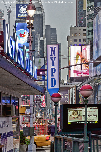 Times Sqaure Picture Board by K7 Photography