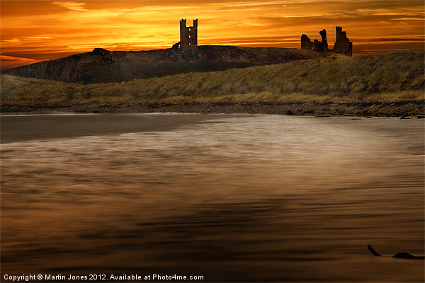 The Ancient Fortress of Dunstanburgh Picture Board by K7 Photography