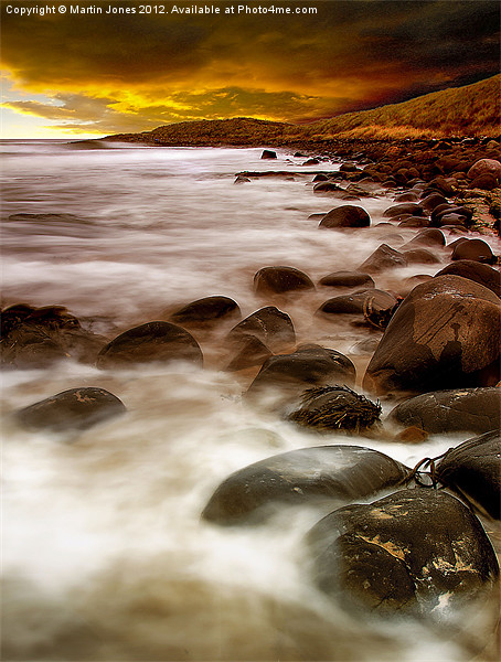Sunrise on the Rocks Picture Board by K7 Photography