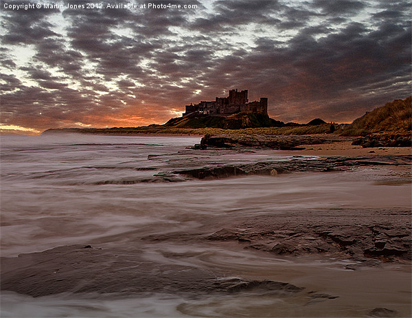 Bamburgh Dawn Picture Board by K7 Photography
