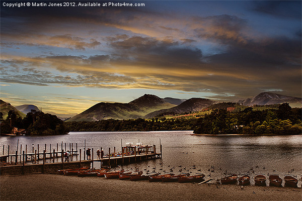 Evening Boat from Keswick Picture Board by K7 Photography