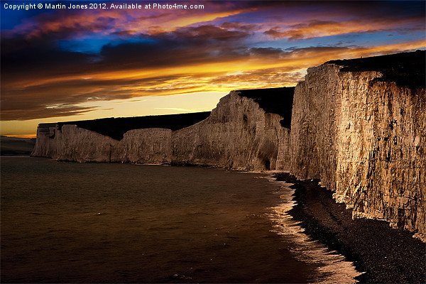 Towering Cliffs of Chalk Picture Board by K7 Photography