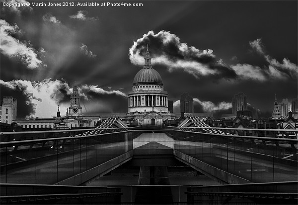 Deserted London - The Millennium Bridge Picture Board by K7 Photography
