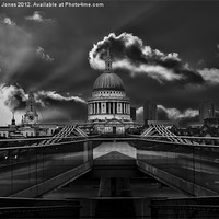 Buy canvas prints of Deserted London - The Millennium Bridge by K7 Photography