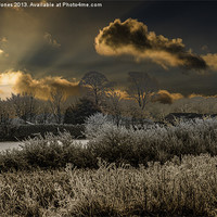 Buy canvas prints of Winter comes to Throapham by K7 Photography