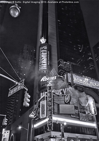 West 48th Street, NYC Picture Board by K7 Photography