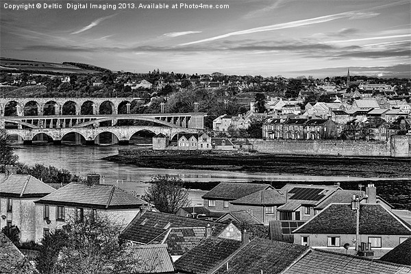 Rooftops of Berwick Picture Board by K7 Photography