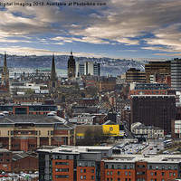 Buy canvas prints of Sheffield Steel City Skyline by K7 Photography