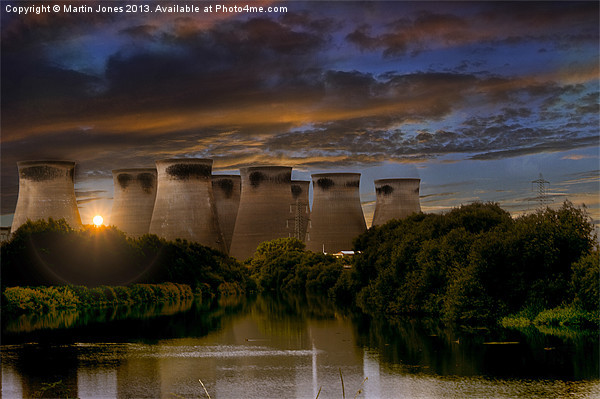 Ferrybridge Power Station Sunset Picture Board by K7 Photography