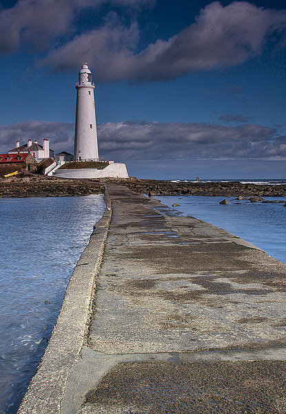 St Marys Lighthouse Picture Board by K7 Photography