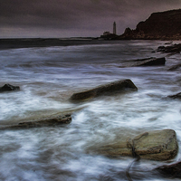 Buy canvas prints of St Marys Lighthouse by K7 Photography