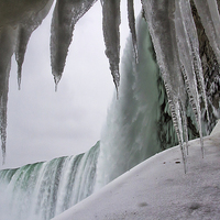 Buy canvas prints of Niagara Freeze by K7 Photography