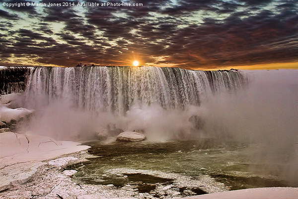 Majestic Sunrise at Niagara Falls Picture Board by K7 Photography