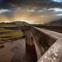 Buy canvas prints of The Burnsall Bridge in Yorkshire Dales by K7 Photography