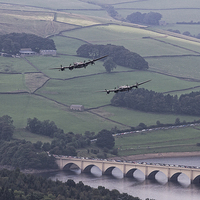 Buy canvas prints of Lancasters in the Valley once Again by K7 Photography