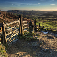Buy canvas prints of  Hollins Cross Dawn by K7 Photography