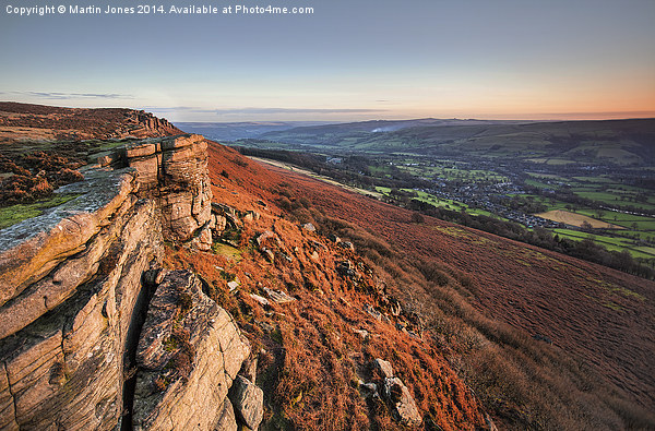  Bamford Edge at Sunset Picture Board by K7 Photography