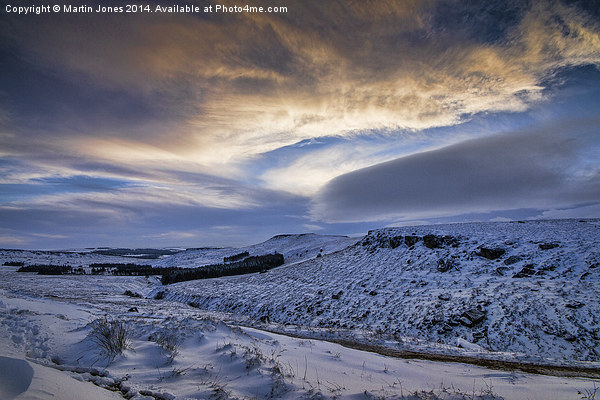  Winter over Higger Tor from Burbage Bridge Picture Board by K7 Photography
