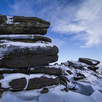 Buy canvas prints of The Mighty Boulders of Higger Tor by K7 Photography