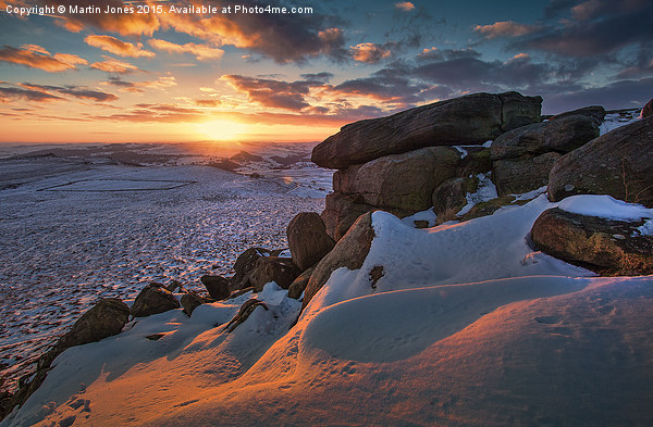  Ice over Higger Tor Picture Board by K7 Photography