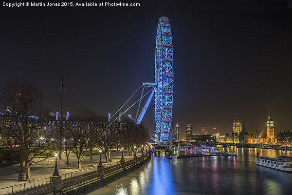 The London Eye and Westminster  Picture Board by K7 Photography